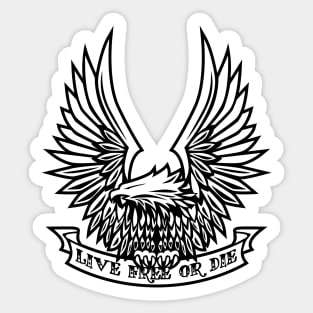 Live Free or Die Sticker